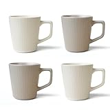 McBecdy Kaffeetassen 4er Set - Kaffeetasse Groß 500ml - Tasse Matt Keramik...