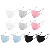 ZGDEIWGF 10 Sonnenschutzmasken, Baumwollmasken, Verstellbare Schutzmasken,...