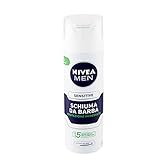 NIVEA MEN Sensitive Rasierschaum im (6 x 200 ml), Rasierschaum für eine...