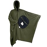 GjnjfdF Tragbarer Schlafsack, Poncho-Schlafsack, Fleece-Decken, Schlafsack,...