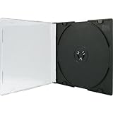 100 XLayer DVD CD Hüllen Single Black slimcase