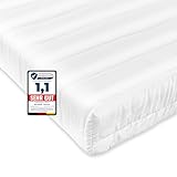 RELLINGER® Matratze 90x200 cm - Höhe 10 cm [HÄRTEGRAD H2] - ÖkoTex...