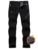 HFDWYJ Skihose Thermohose Herren Winter Softshellhose Herren wasserdichte...