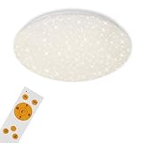 Briloner Leuchten LED Ceiling Light with Remote Control Dimmable / Colour...