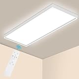 Epicflare LED Deckenleuchte 58x20x2.8 cm IP44 LED Panel mit Fernbedienung...
