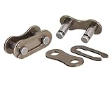 2 Stück Kettenverschlussglieder, Kettenschloss, 1/2“ x 1/8“, für...