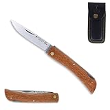 Hippekniep Taschenmesser - Klappmesser inkl. Lederscheide, scharfe...