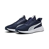 PUMA Unisex Flyer LITE 3 Straßen-Laufschuh, Navy White, 43 EU