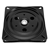 Toyvian Schwarze Quadratische Möbel drehscheibe mit Kugellager Robuste...