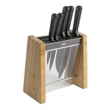 KUHN RIKON ICED Messer + Block Set 6 Stk, eisgehärteten Klingen aus...