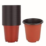 Blumentopf Plastik, 100 STK 10cm Anzuchttöpfe Blumentopf, Geeignet für...