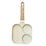 für Eier, geteilte Bratpfanne, Kochpfanne, antihaftbeschichtet, 3-teiliges...