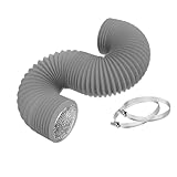 KEXIAO PVC Abluftschläuche 2,5 m Aluminiumrohr Lüftungsschläuche...