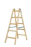 Systafex 2x5 Stufen 1,55m Leiter Doppelstufenleiter Malerleiter...