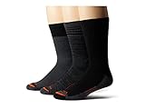 Merrell Merino Wool Work Crew Socks 3-Pair Charcoal Assorted LG-XL (US...