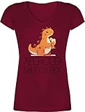 T-Shirt Damen V Ausschnitt - Aperolo Saufus Rex | Party | Stadtfest |...