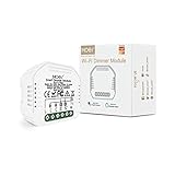 MOES Wlan Mini Smart Alexa Dimmer Lichtschalter 2 Gang Relais Modul, WiFi...