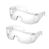 LAIYOHO 2 Stück Schutzbrille mit kratzfesten Brillengläsern UV-Schutz...