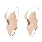 LCKKJHG Korsett für Damen, Body Shapewear, tiefer V-Ausschnitt, Shaper,...