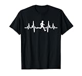 Laufen Marathon Joggen | Herzschlag EKG Läufer Motiv T-Shirt