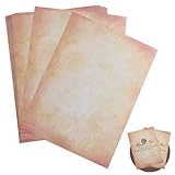 60 Blatt Pergamentpapier Urkundenpapier A4 bedruckbar Kalligraphie Papier...
