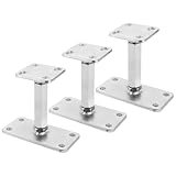 FWEEK 3 Stück Pfostenträger, 80 x 80 mm Pfostenträger Höhenverstellbar...