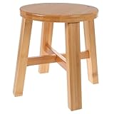 LOORGVEL Bambus Kinderhocker Klein rutschfest Stabiler Fußhocker Braun...