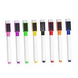 Veemoon 8 Stück Magnetische Whiteboard Marker Abwischbar Bunte Filzstifte...