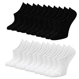 Blu Ninfee Sneaker Socken Damen Füsslinge Herren 10 Paar, Unisex...