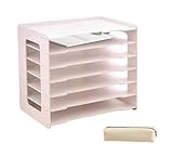 Papierablage Schreibtisch Organizer mit 7 Ablagefächern, Dokumentenablage...