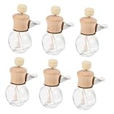 ERINGOGO 6 Stück Teiliges Auto Duftöl Diffuser Glasflaschen mit Drehbaren...