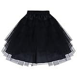 Tüllrock Damen Karneval Lang Elegant Elastisch Hohe Taille Tutu Röcke...