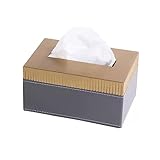 Webart Box Moderne Desktop Tissue Box Licht Luxus Messing Leder Serviette...