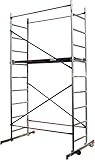 HOME MASTER Heimwerken Gerüstturm | Fahrbares Arbeitsgerüst | Chnelle...