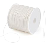 Gewachste Schnur, 0,5mm x 106m Gewachster Faden, Wachsschnur mit...