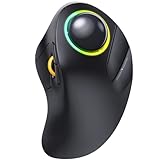 ProtoArc EM03 Wireless Trackball Maus Bluetooth, RGB Kabellose Mit...