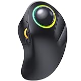 ProtoArc EM03 Wireless Trackball Maus Bluetooth, RGB Kabellose Trackball...