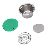 Jiawu Edelstahl Wiederverwendbares Kaffeekapsel-Kit für -öko-freundliche...