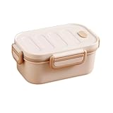 Brotdose Erwachsene Lunchbox mit Fächern, 1000ML Brotzeitbox Auslaufsicher...