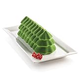 silikomart | Silikon-Kuchenform Modern BÛCHE SAPIN, Antihaft, 1er Pack...