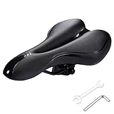 Fahrradsattel für Herren & Damen mit überzug Gel MTB Sattel Bequemer Hohl...