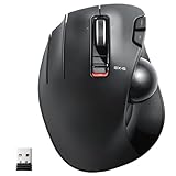 ELECOM EX-G Linkshänder-Trackball-Maus, 2,4 GHz USB Wireless, Ergonomisch,...