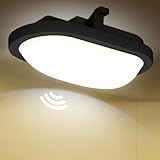 LEZOE 18W LED Feuchtraumleuchte mit Bewegungsmelder Innen, 2200LM 120lm/W...