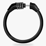 Ezweiji Sicheres Stahl-Mini-Fahrradschloss mit Zahlencode-Kombination –...