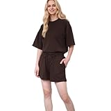 Taoyoule Solide Farbe Shirt und Shorts für Frauen Baumwolle kurze Ärmel...