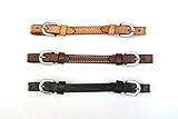 EE Tack' - Kinnriemen - US Leder - 3 Farben - Two Buckle (mittelbraun)