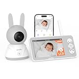 wansview Babyphone mit Kamera und APP - 5 Zoll Baby Monitor ohne WLAN mit...
