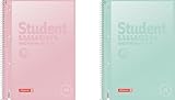 BRUNNEN Collegeblock Premium Student „Pastell“ | A4, Lineatur 28, 80...