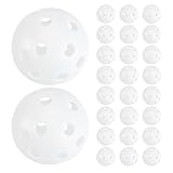 LOORGVEL 48 Weiße Golf Übungsbälle aus Kunststoff Hohl mit 26 Löchern...