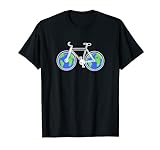 Klimaschutz Fahrrad und Weltkugel Geschenk für Sie T-Shirt